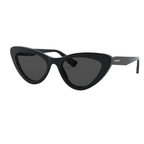 miu miu mu01vs 1ab5s0|Miu Miu MU01ZS 1AB5S0 Sunglasses Black .